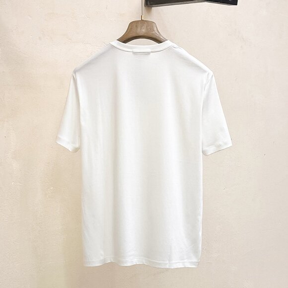 Kiton White Simple Round Neck T-Shirt - Picture 8 of 8